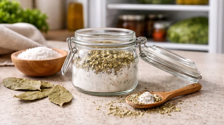 Mezclar hojas de laurel con bicarbonato tiene múltiples beneficios. Foto: (imagen creada con IA)