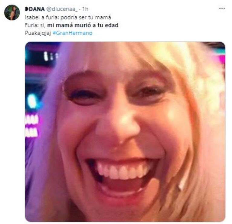 “Mi mamá murió a tu edad”: Furia descolocó a Isabel en Gran Hermano y generó cataratas de memes