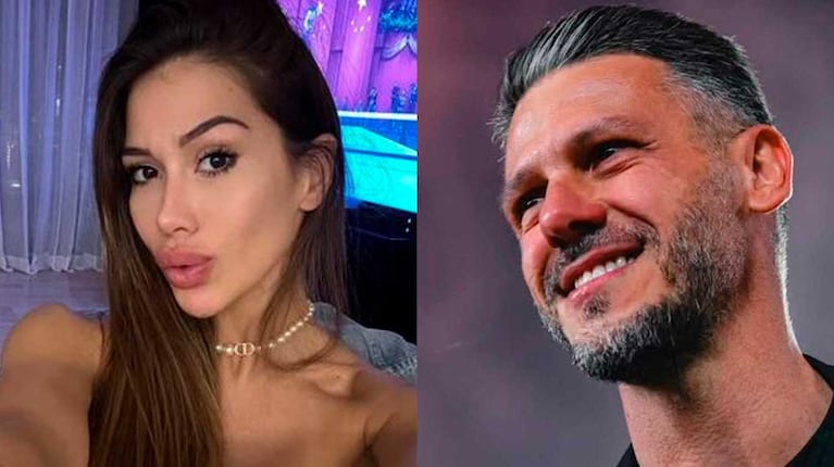 Mica Benítez y Martín Demichelis (Fotos: capturas América TV)