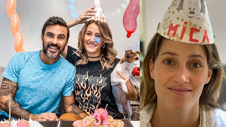 Mica celebró su cumple en aislamiento.