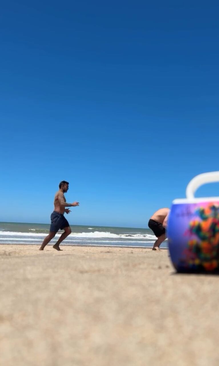 Mica, Fabián y sus hijos se animaron a un desafío que compartieron en Instagram.