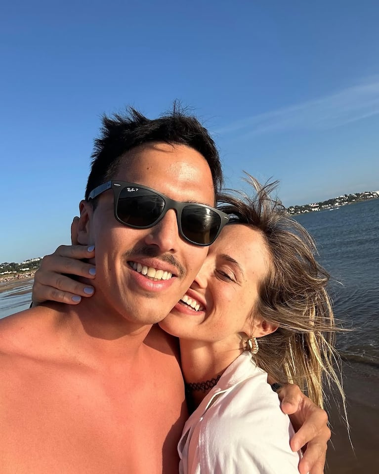 Mica Lapegüe y Tomás Bartolomé. Foto: Instagram micalapegue