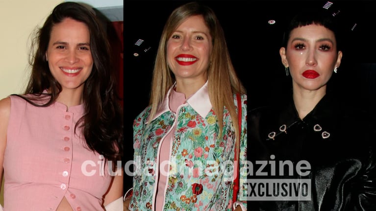 Mica Riera, Laurita Fernández y Sofía Gala en el BAFWEEK (Fotos: Movilpress).