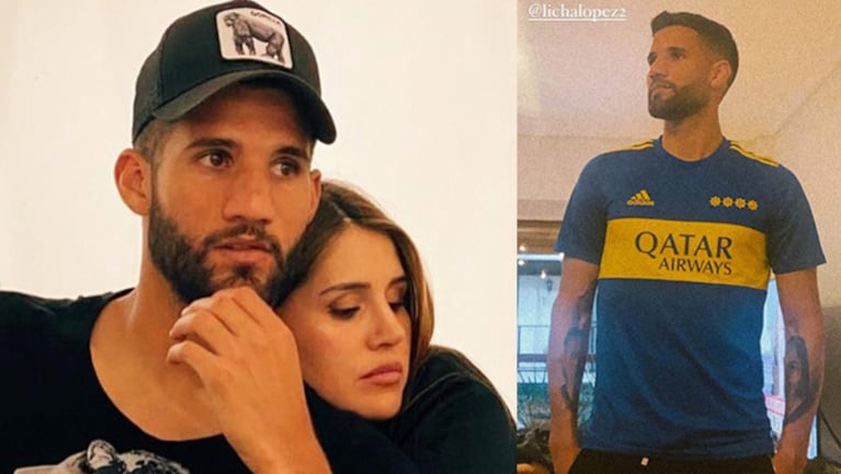 Mica Tinelli compartió una foto de Lisandro López luciendo la camiseta de Boca.