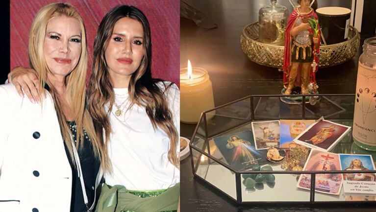 Mica Tinelli encendió una vela de la abundancia para pedir por Soledad Aquino.