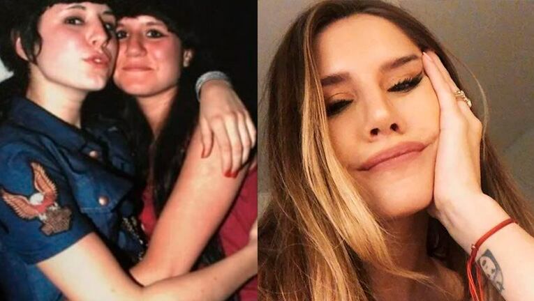 Mica Tinelli le reclamó divertida a su hermana Cande por una foto retro juntas.