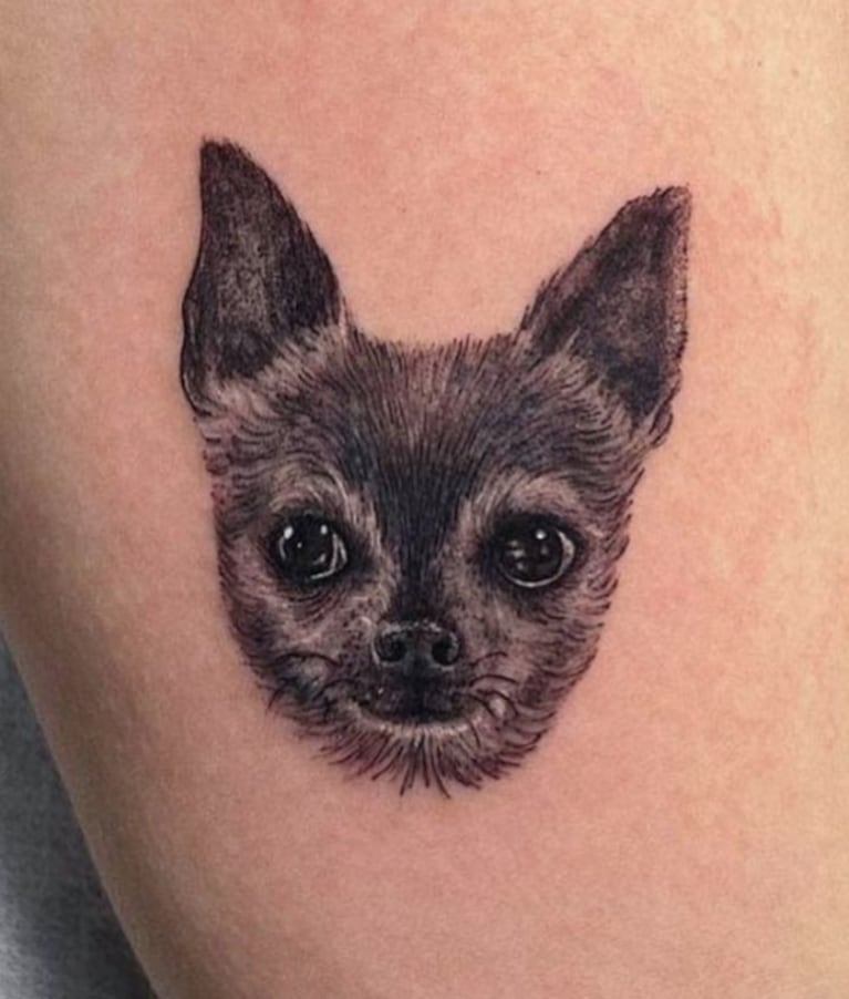 Mica Tinelli se hizo un tattoo en honor a su mascota: "Por siempre en mi piel"