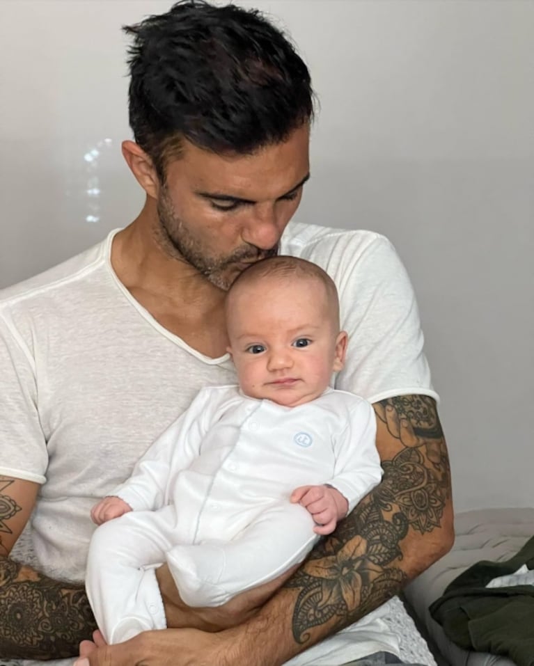 Mica Viciconte compartió el álbum íntimo de Fabián Cubero como papá de Luca: "Tenemos una familia hermosa"