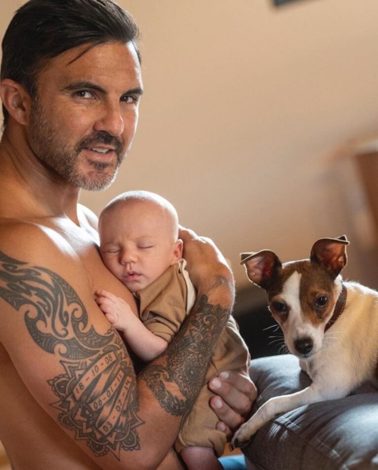 Mica Viciconte compartió el álbum íntimo de Fabián Cubero como papá de Luca: "Tenemos una familia hermosa"