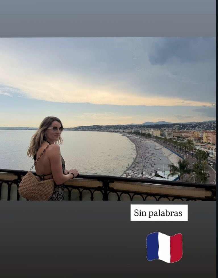 Mica Viciconte en sus vacaciones soñadas. Crédito Instagram
