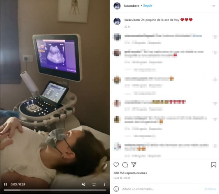 Mica Viciconte enterneció a sus seguidores al compartir la ecografía del bebé que espera con Fabián Cubero