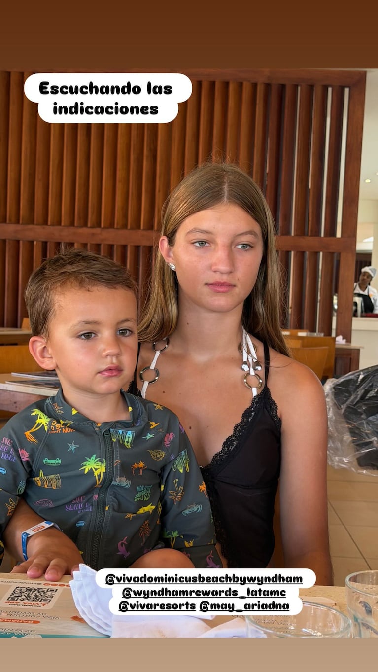 Mica Viciconte, Fabián Cubero y su familia de vacaciones en El Caribe: las fotos y los videos | Créditos: Instagram @fabiancuberooficial