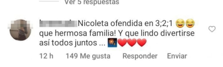 Mica Viciconte, Fabián Cubero y sus hijas hicieron un insólito challenge que generó picantes comentarios: "A Nicole no le debe gustar"