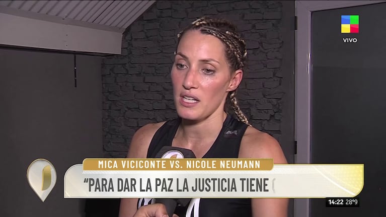 Mica Viciconte habló en Intrusos sobre Nicole Neumann (Foto: captura de América).