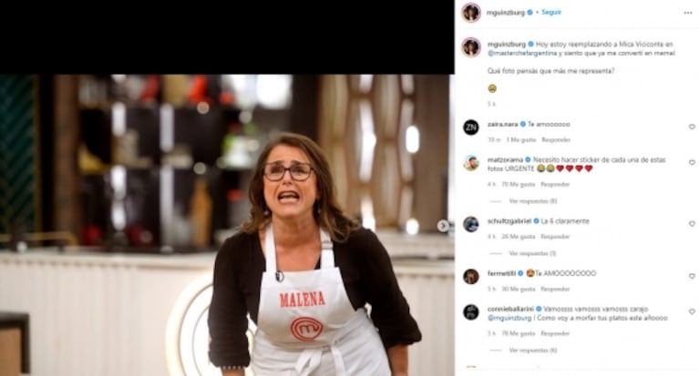 Mica Viciconte se baja de Masterchef Celebrity y Malena Guinzburg será su reemplazo: "Es un tema personal"