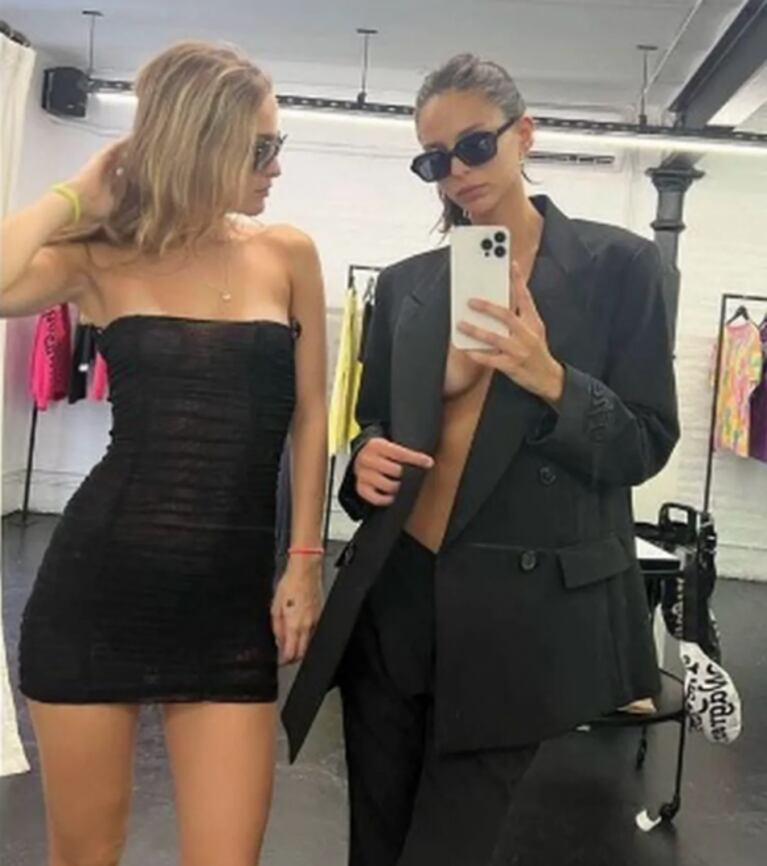 Mica Viciconte se sumó al "traje sastrero", el look que aman Juanita Tinelli y China Suárez