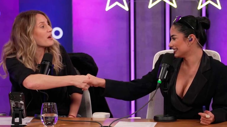 Mica Viciconte y Daniela Celis  (Foto: streaming Telefe)