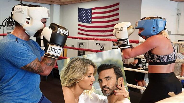 Mica Viciconte y Fabián Cubero compartieron un intenso entrenamiento de boxeo: “En el fondo hay amor”