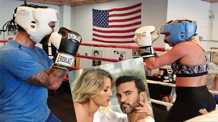 Mica Viciconte y Fabián Cubero compartieron un intenso entrenamiento de boxeo: “En el fondo hay amor”