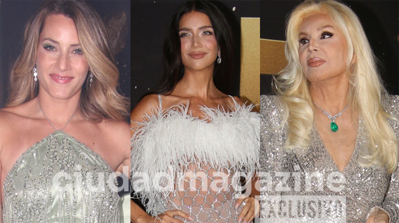 Mica Viciconte, Zaira Nara y Susana Giménez en el Martín Fierro 2025 (Fotos: Movilpress).