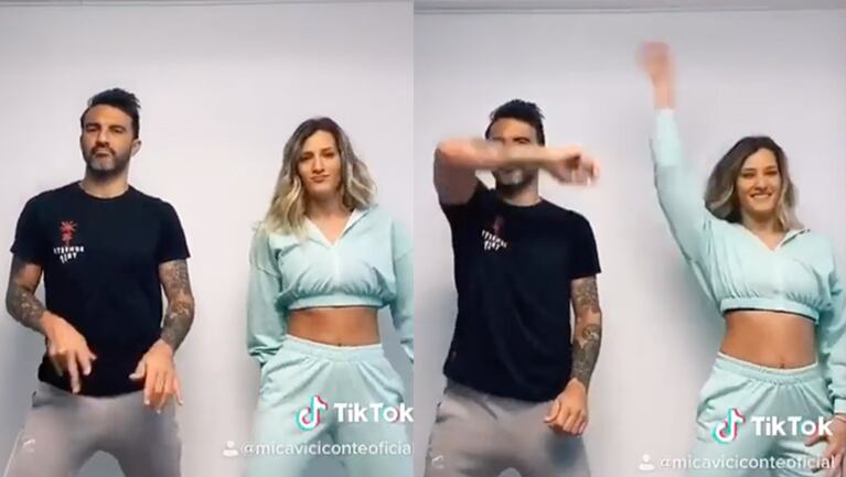 Mica y Fabián, felices y a puro ritmo en Instagram.