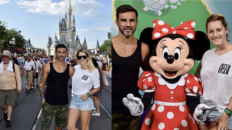 Mica y Fabián viajaron solos a Disney.