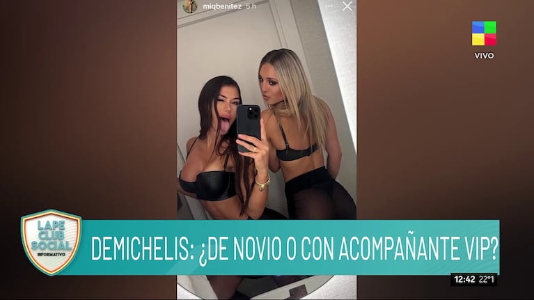 Micaela Benítez, la novia de Martín Demichelis.