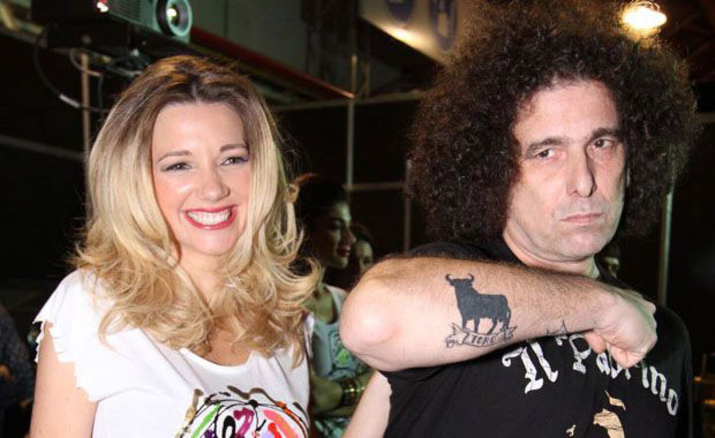 Micaela Breque y Andrés Calamaro, juntos otra vez. 