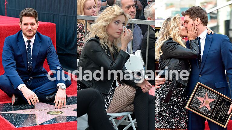 Michael Bublé fue distinguido en el Paseo de la fama de Hollywood (Fotos: Grosby Group)