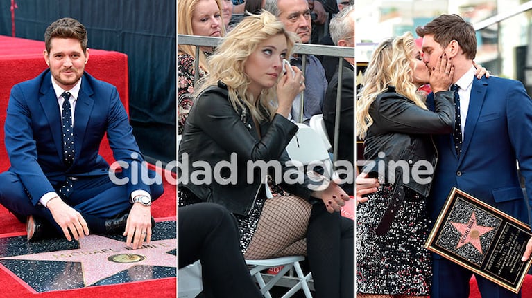 Michael Bublé fue distinguido en el Paseo de la fama de Hollywood (Fotos: Grosby Group)