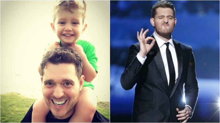 Michael Bublé, papá orgulloso de vacaciones. Foto: Instagram