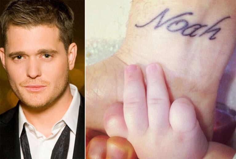 Michael Bublé se tatuó el nombre de su hijo y subió una tierna foto. (Web/ Instagram Michael Bublé)