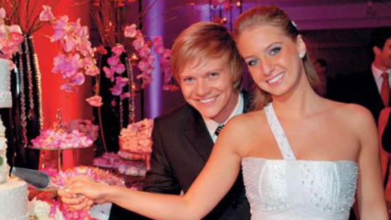 Michel Teló y Ana Carolina, el día de su boda (Foto: Web).