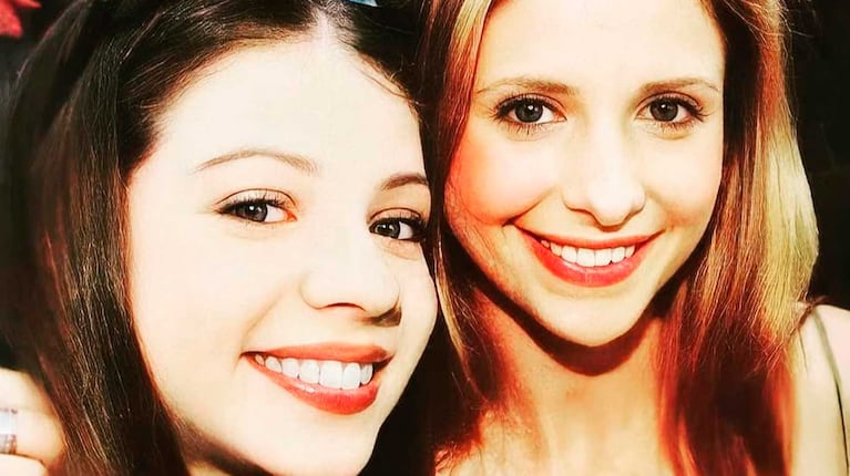Michelle Trachtenberg y Sarah Michelle Gellar de Buffy la Cazavampiros (Foto: Instagram @michelletrachtenberg)