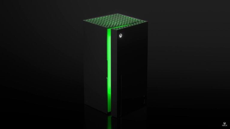 Microsoft anuncia una mini nevera con un diseño basado en Xbox Series para la Navidad de 2021. Foto:DPA. 