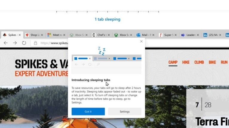 Microsoft Edge añadirá las pestañas en reposo y verticales. Foto: DPA.
