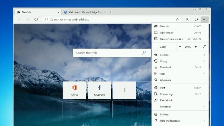 Microsoft Edge permitirá enviar pestañas entre dispositivos Windows y Android. Foto:DPA.