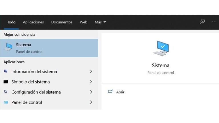 Microsoft retira el acceso a la página de Sistema del Panel de Control con la actualización de Windows 10. Foto: DPA.