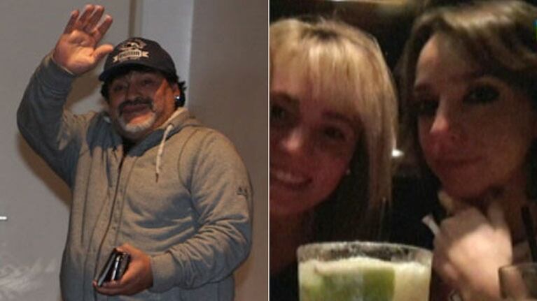 Mientras Diego volaba a Dubai... Rocío Oliva salió a tomar algo con Tamara Pettinato y la ex de Matías Defederico (Foto: Ciudad.com y Web)