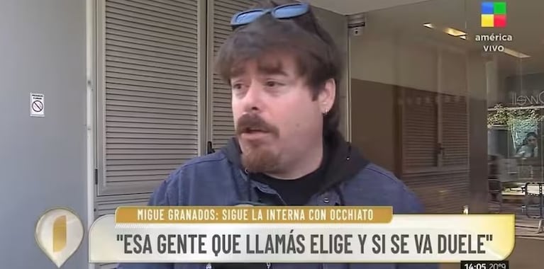 Migue Granados le respondió a Nico Occhiato y encendió la polémica: “Es trabajo, ni valores, ni traición” | Créditos: Captura Intrusos
