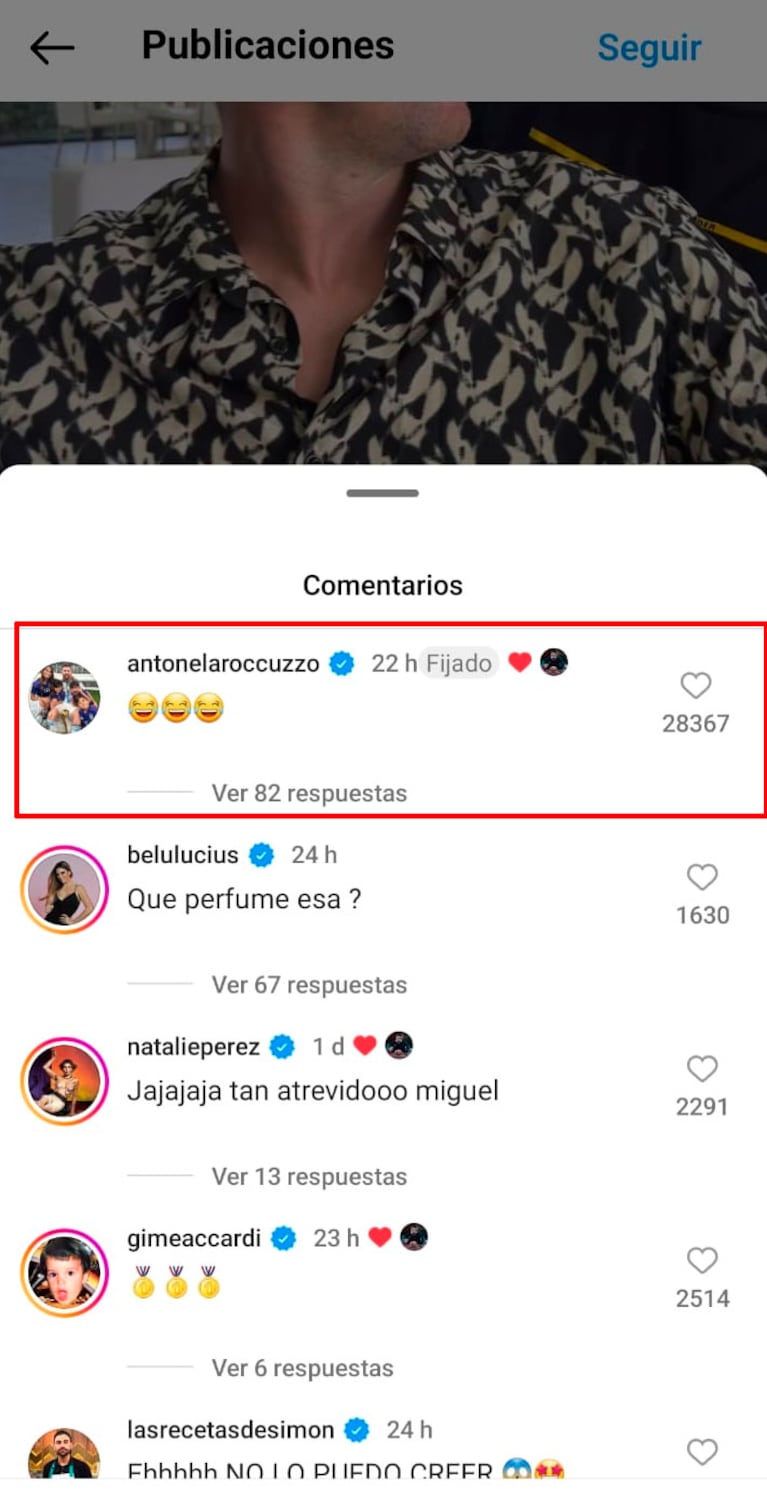 Migue Granados reveló cómo reaccionó Antonela Roccuzzo al ver el pícaro beso que le dio a Lionel Messi