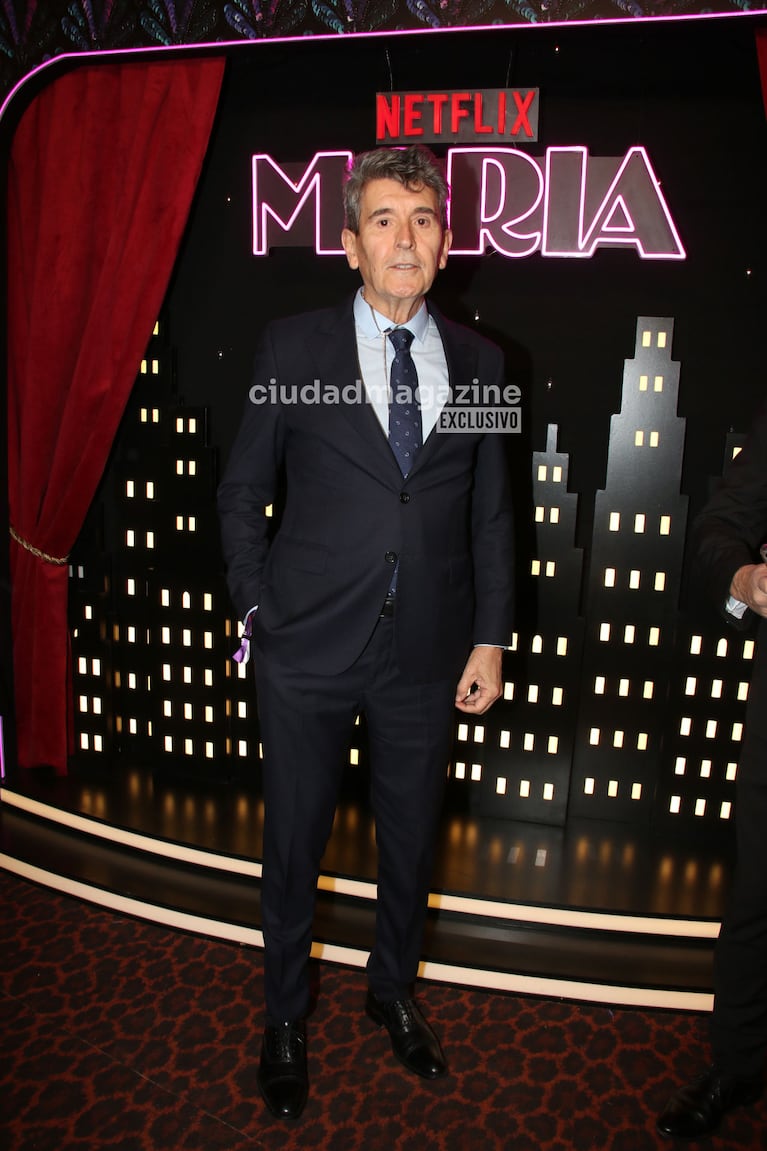 Miguel Ángel Cherutti en el estreno de la serie de Moria Casán (Foto: Movilpress).