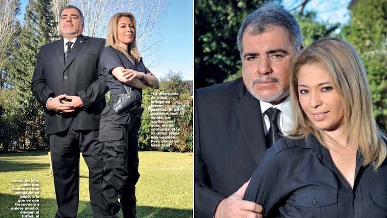 Miguel Angel Pierri y Vanina Hussein, enamorados. (Foto: revista Gente)