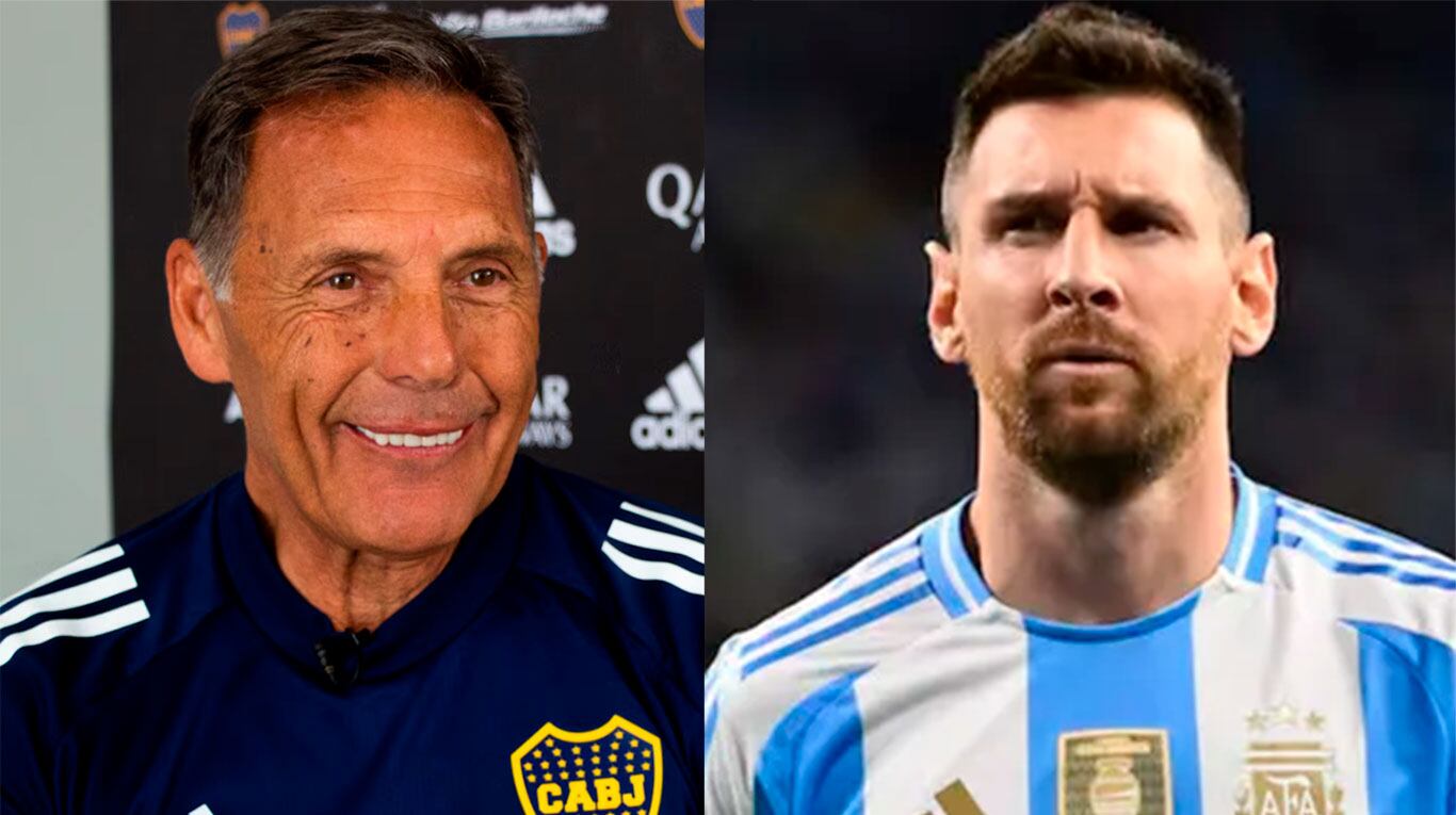 Miguel Ángel Russo y Leo Messi (Fotos: Infobae y redes sociales).