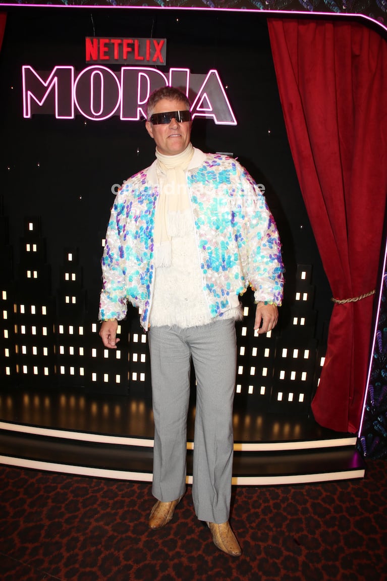 Mike Amigorena en el estreno de la serie de Moria Casán (Foto: Movilpress).