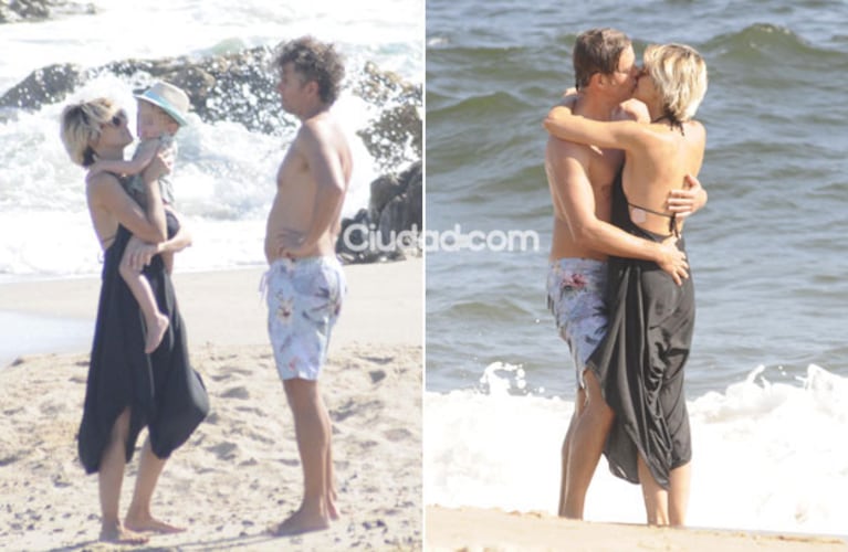 Mike Amigorena y Mónica Antonópulos, a los mimos en Punta del Este. (Foto: PC3 - Ciudad.com)