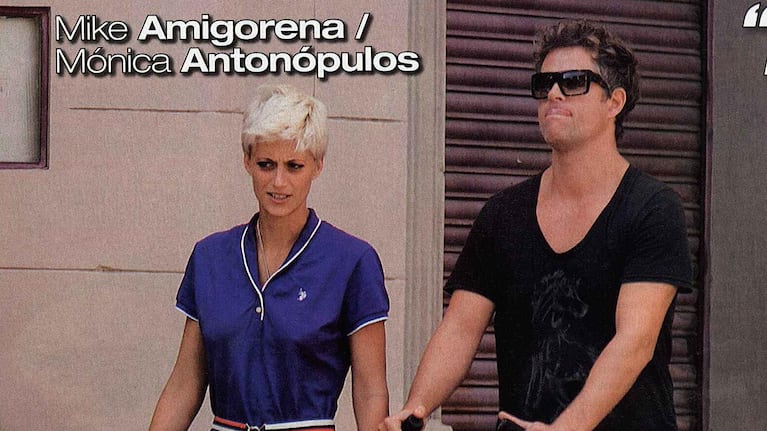 Mike Amigorena y Mónica Antonópulos: una tarde de almuerzo y paseo en Almagro. (Foto: Paparazzi)