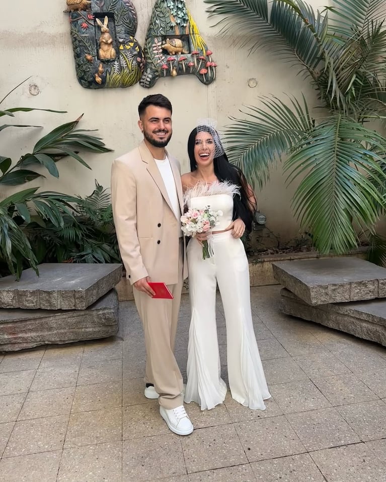 Mikita Nucera se había casado a mediados de julio, y tres meses después fue a un albergue transitorio con Martín Salwe. (Foto: @mikitanucera)