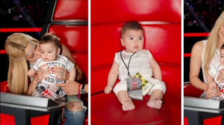 Milan Piqué se divirtió con su mamá en el estudio de The Voice. (Foto: Facebook.com/shakira)