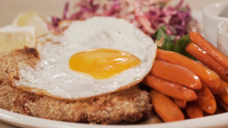 milanesa, pollo, mostaza